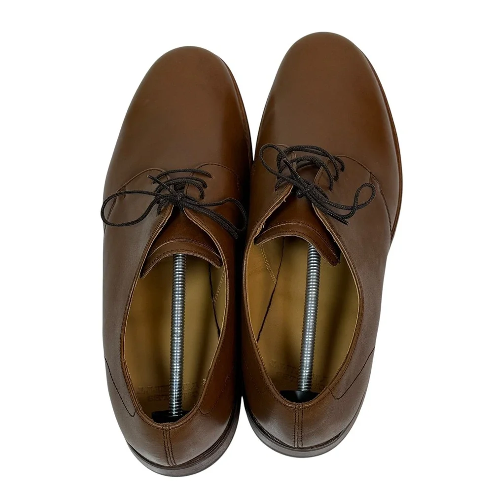 Charles Tyrwhitt Men Tan Brown Leather Goodyear Welted Derby Shoes SHB0269CBR 13